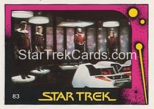 Star Trek II The Wrath of Khan Monty Gum Trading Card 83