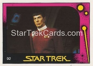 Star Trek II The Wrath of Khan Monty Gum Trading Card 92