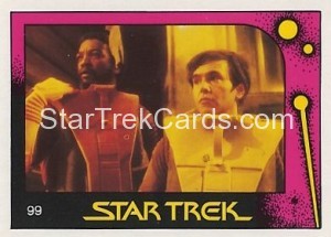 Star Trek II The Wrath of Khan Monty Gum Trading Card 99
