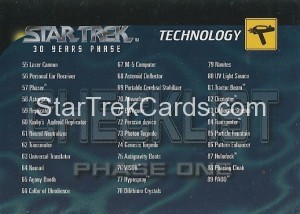 30 Years of Star Trek Phase One Trading Card 100