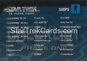 30 Years of Star Trek Phase One Trading Card 99