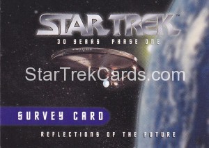 30 Years of Star Trek Phase One Trading Card Survey Card