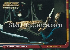 Star Trek The Next Generation Profiles Trading Card 4
