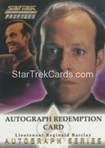 Star Trek The Next Generation Profiles Trading Card A16 Redemption