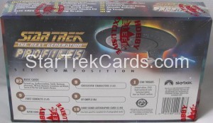 Star Trek The Next Generation Profiles Trading Card Box Bottom