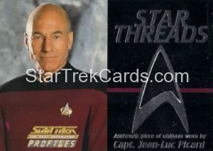 Star Trek The Next Generation Profiles Trading Card Star Threads Black