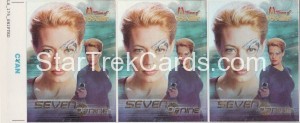 Women of Star Trek Voyager Trading Card Uncut Promo Seven of Nine Front