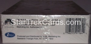 Star Trek 25th Anniversary Series I Trading Card Box Back