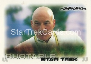 Star Trek Nemesis Trading Card 49