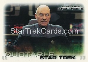 Star Trek Nemesis Trading Card 54