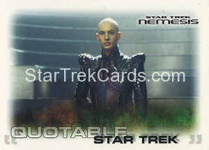 Star Trek Nemesis Trading Card 55