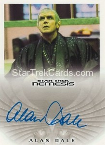 Star Trek Nemesis Trading Card NA8