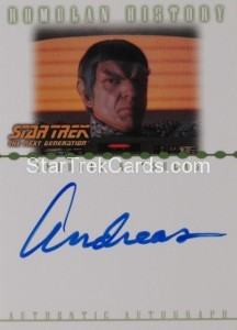 Star Trek Nemesis Trading Card RA12