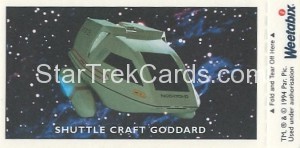 Star Trek TNG and Generations Weetabix Trading Card Beverly Crusher Klingon Back