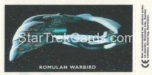 Star Trek TNG and Generations Weetabix Trading Card Data Riker Back