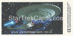 Star Trek TNG and Generations Weetabix Trading Card Romulan LaForge Back