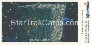 Star Trek TNG and Generations Weetabix Trading Card Soran Back