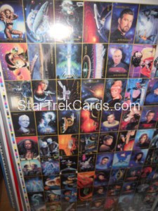 Master Series Part One Trading Card Uncut Sheet