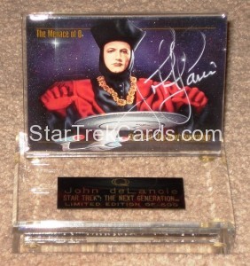 Star Trek Master Series One John deLancie Autograph
