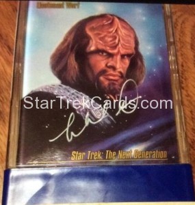 Star Trek Master Series One Trading Card Michael Dorn Autograph