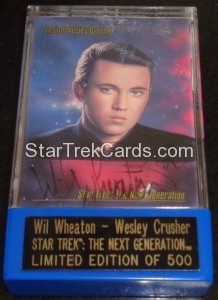 Star Trek Master Series One Will Wheaton Autograph