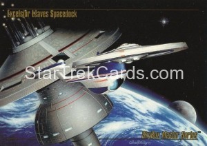 Star Trek Master Series Part One Trading Card Promo Excelsior Leaves Spacedock