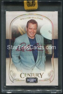 2008 Americana Celebrity Cuts Century Gold Signatures William Shatner Front