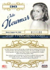 2008 Americana Celebrity Cuts Century Materials Julie Newmar Back