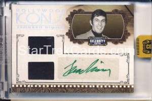 2008 Americana Celebrity Cuts Hollywood Icons Signature Combo Materials Leonard Nimoy Front 2
