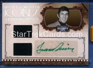 2008 Americana Celebrity Cuts Hollywood Icons Signature Combo Materials Leonard Nimoy Front
