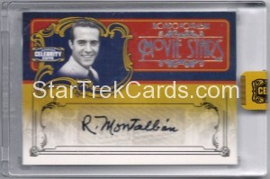 2008 Americana Celebrity Cuts Movie Stars Gold Signatures Ricardo Montalban Front