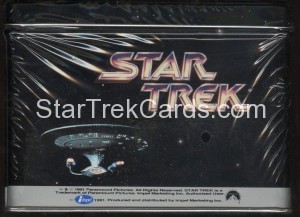 Star Trek 25th Anniversary Series II Collectors Tin Set Back