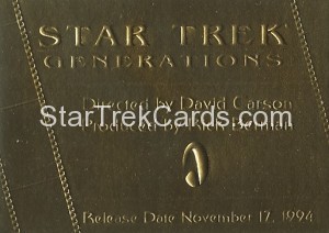 The Complete Star Trek Movies Trading Card G7