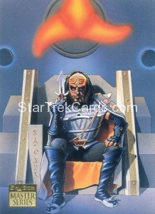 Star Trek Master Series Part Two Trading Card Gowron Unnumbered Prototype