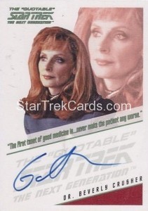 The Complete Star Trek The Next Generation Series 1 Autograph Gates McFadden