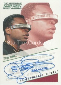 The Complete Star Trek The Next Generation Series 1 Autograph LeVar Burton