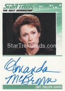 The Complete Star Trek The Next Generation Series 1 Trading Card Autograph Amanda McBroom