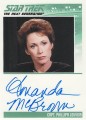 The Complete Star Trek The Next Generation Series 1 Trading Card Autograph Amanda McBroom