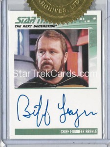 The Complete Star Trek The Next Generation Series 1 Trading Card Autograph Biff Yeager