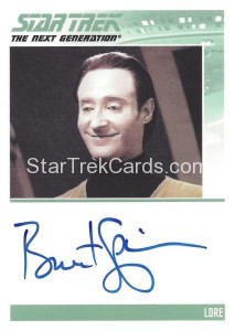The Complete Star Trek The Next Generation Series 1 Trading Card Autograph Brent Spiner