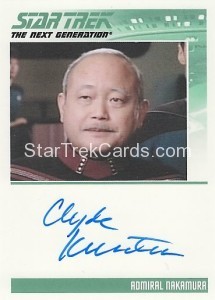 The Complete Star Trek The Next Generation Series 1 Trading Card Autograph Clyde Kusatsu 1