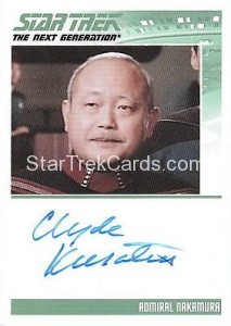 The Complete Star Trek The Next Generation Series 1 Trading Card Autograph Clyde Kusatsu
