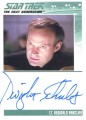The Complete Star Trek The Next Generation Series 1 Trading Card Autograph Dwight Schultz