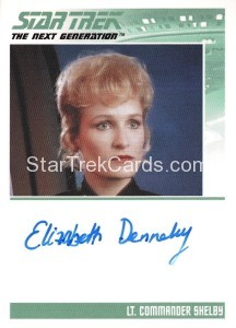 The Complete Star Trek The Next Generation Series 1 Trading Card Autograph Elizabeth Dennehy