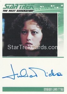 The Complete Star Trek The Next Generation Series 1 Trading Card Autograph Julia Nickson
