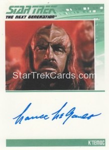 The Complete Star Trek The Next Generation Series 1 Trading Card Autograph Lance LeGault