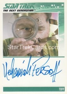 The Complete Star Trek The Next Generation Series 1 Trading Card Autograph Nehemiah Persoff