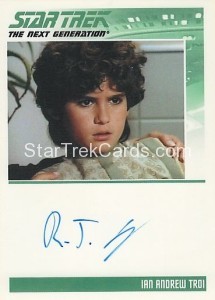 The Complete Star Trek The Next Generation Series 1 Trading Card Autograph R J Williams