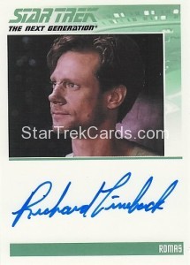 The Complete Star Trek The Next Generation Series 1 Trading Card Autograph Richard Lineback