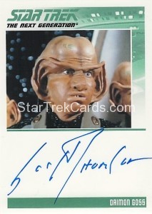 The Complete Star Trek The Next Generation Series 1 Trading Card Autograph Scott Thompson